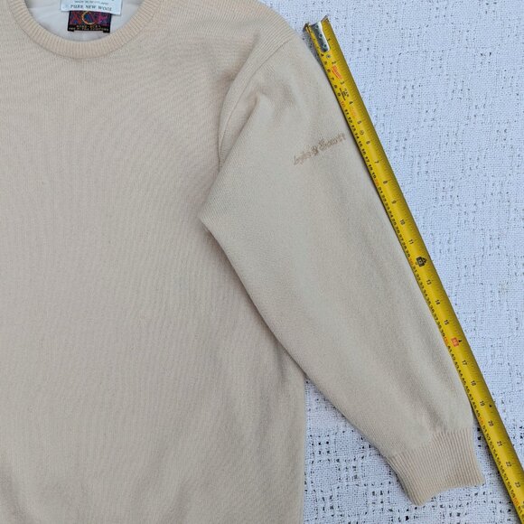 Lyle & Scott Mens XL Performance Wool Sweater with Gore-XCR Lining Scotland Vtg - Picture 6 of 7
